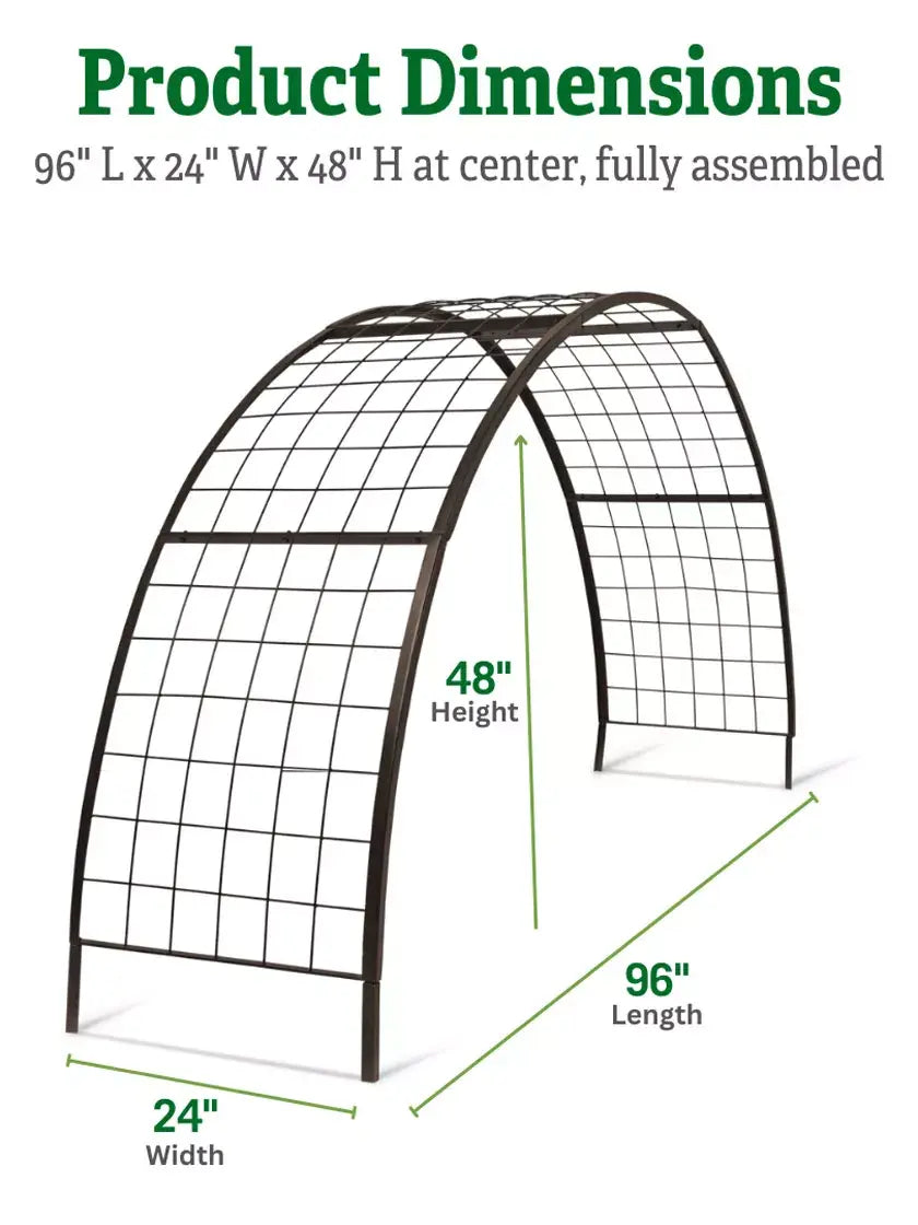 2’ x 8’ Arch Trellis for Planter Boxes 2’ x 8’ Arch Trellis for Planter Boxes