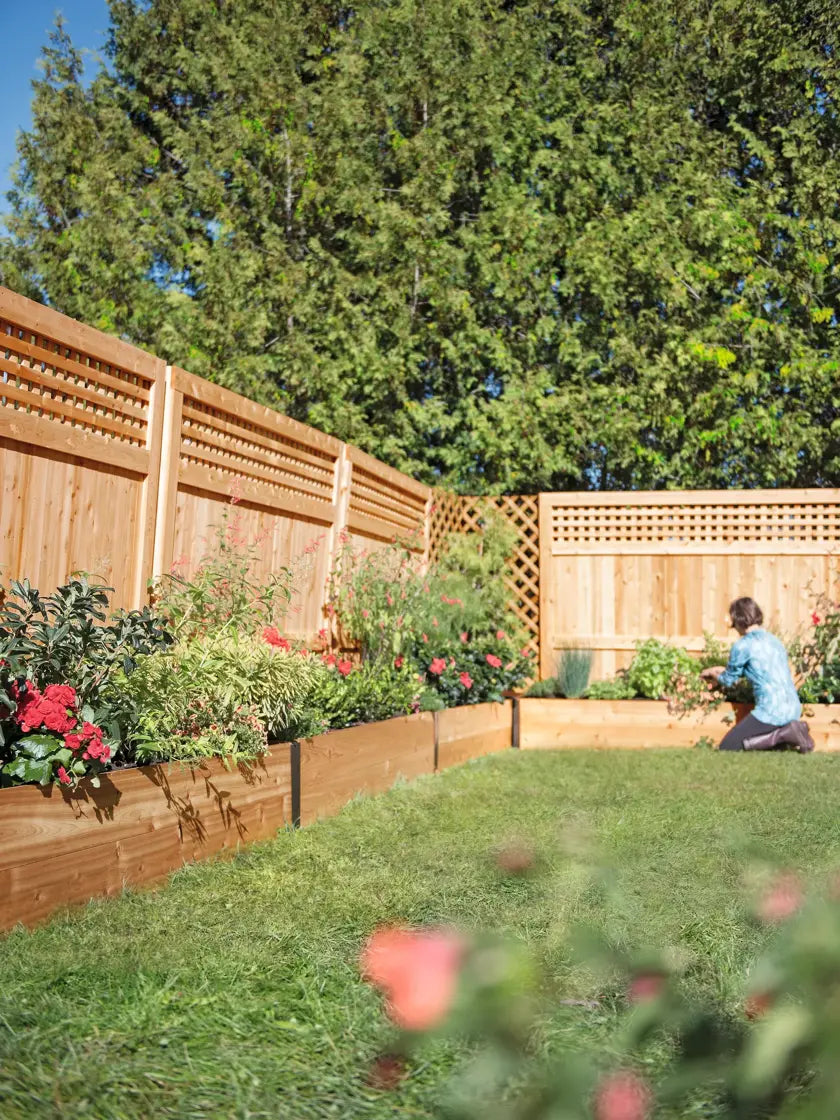 Deep Root Cedar Raised Beds, 2’ Wide (14” D)